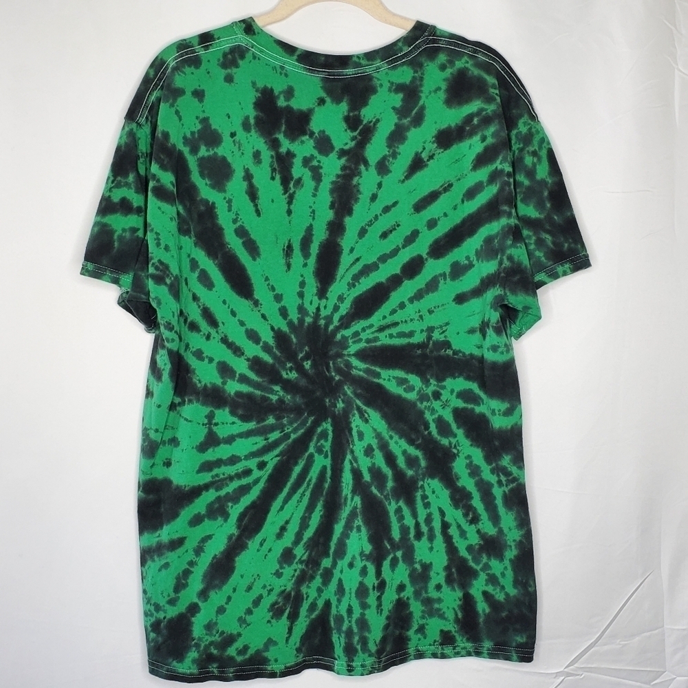 Zombie Makeout Club Cotton Tee Size Large Hot Topic Green Tie-Dye Anime Shirt - Picture 6 of 10